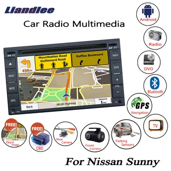 شراءسيارة GPS نظام ملاحة لنيسان صني 2005-2011 2012 2013 2014 CD مشغل ديفيدي ستيريو راديو HD شاشة العرض الملتيميديا