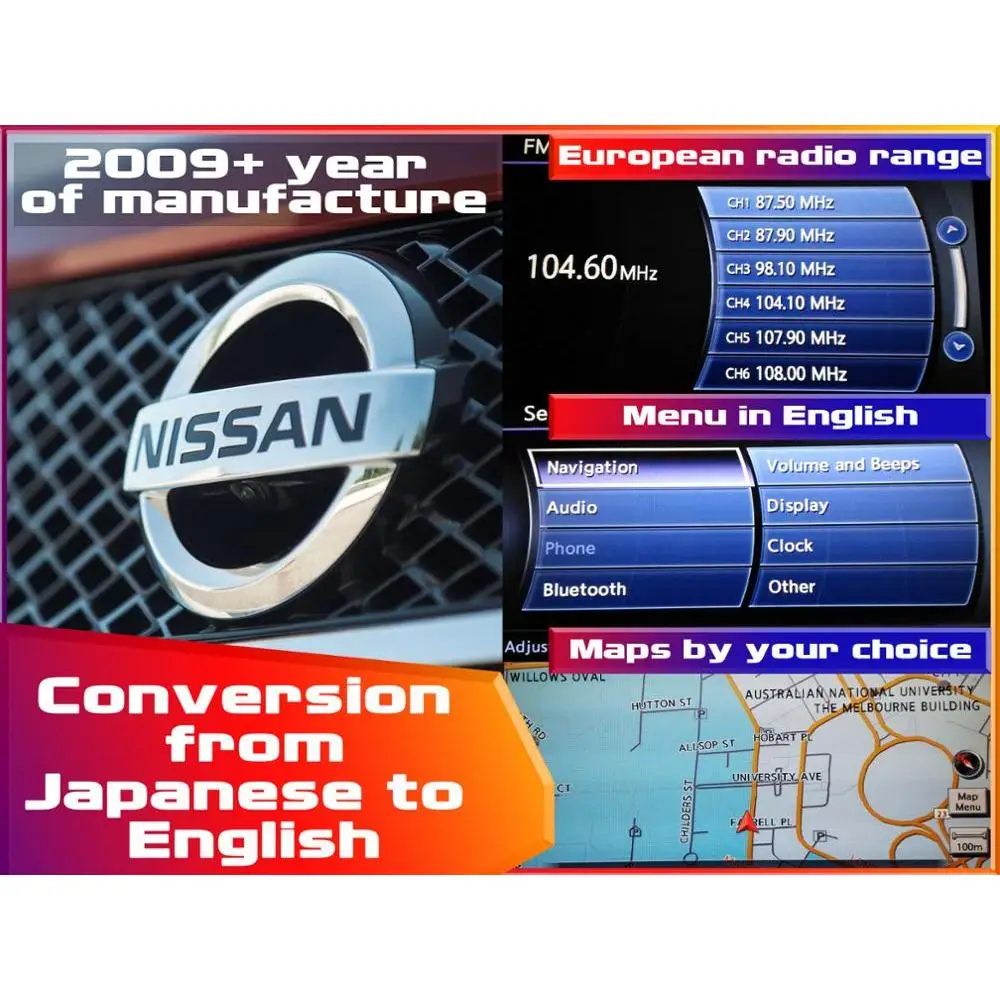Nissan Elgrand E52 Conversion To English Navigation Original Clarion