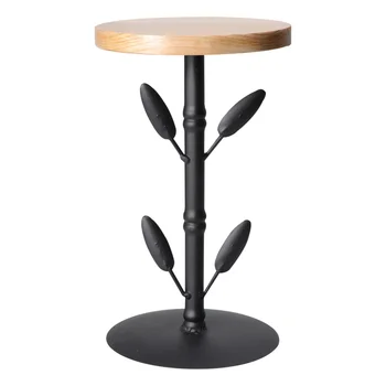 

1Pc 21x12cm Iron Art Storage Rack Creative Tree Leaf Decorative Rack Flower Pot Rack Plant Stand Candlestick Support Holder (Bla