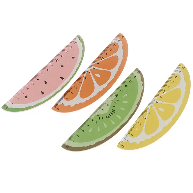 15cm Fruit Ruler Measuring Straight Rulers Drawing Tool Cute Plastic Ruler For Kids Student Gift Stationery School Supplies Aliexpress
