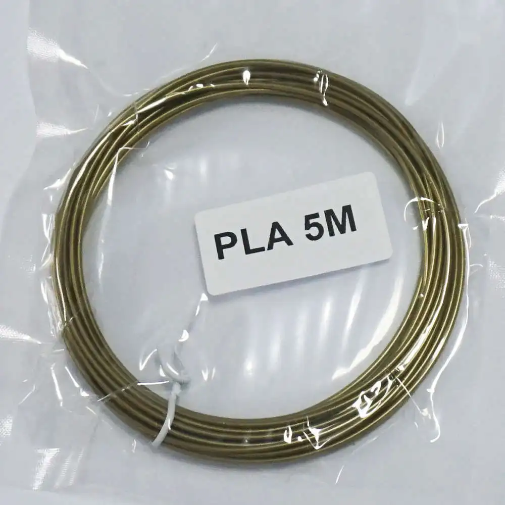 Нить для 3d-ручки, PLA, 36 цветов, 5 метров, нить для 3d-ручки, 1,75 мм, нить из проволоки PLA для 3d-печати, ручка для принтера - Цвет: bronze