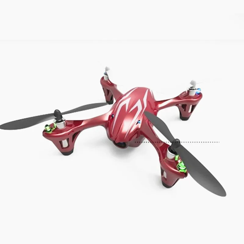 Hubsan H107C X4 CAM 2,4 г 4CH 6 Axis Gyro RC Квадрокоптер вертолет Дрон RTF W HD Камера светодиодный Дистанционное управление освещением игрушки - Цвет: Red Silver