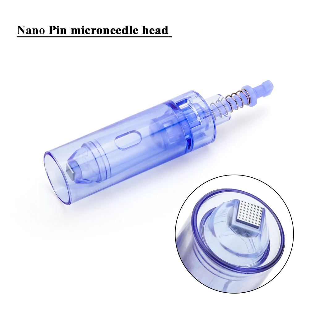 nano 2 Игольчатый картридж для Dr pen A1 Nano/9 pin/12 pin/36 pin/42 pin микро Сменные иглы головка Дерма ручка наконечник татуировки Замена - Габаритные размеры: nano 2