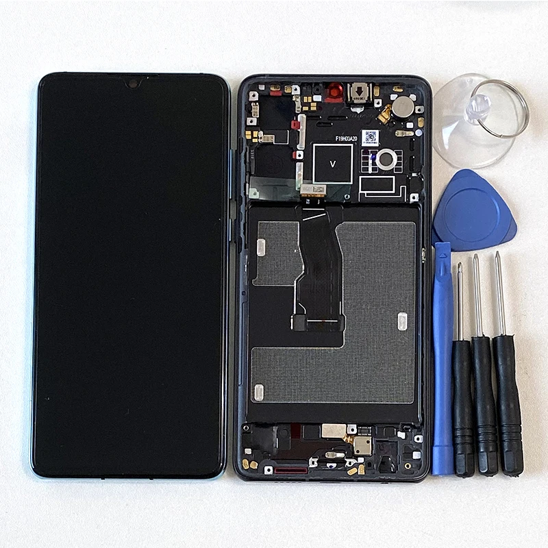Оригинальная рамка M& Sen для 6," huawei P30 ELE-L29 ELE-L09 OLED ЖК-дисплей+ сенсорная панель дигитайзер для ELE-AL00 ELE-TL00 ЖК-дисплей
