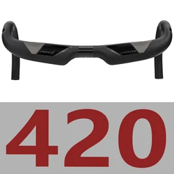 Enhanced Carbon Fiber Bicycle Handlebar with Reinforced Design and Aerodynamic Inner Routing (AERO1 420MM)
