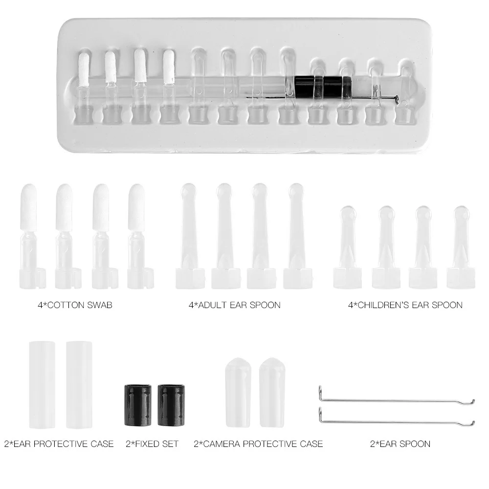Ear Endoscope Ear Cleaning Tool HD Visual Ear Spoon Multifunctional Earpick 5 5mm Mini Camera Android 5