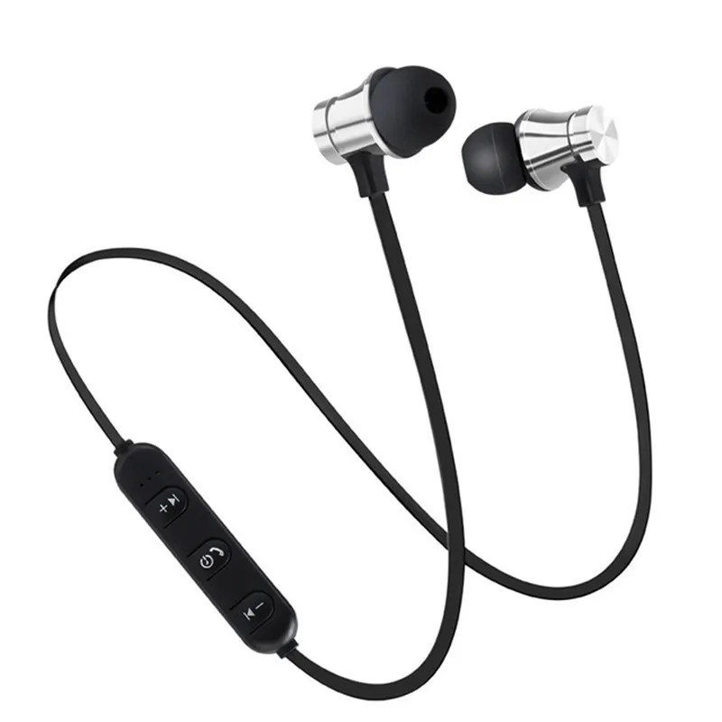 Silver Bluetooth V4.2 Беспроводная стерео Спортивная гарнитура для iPhone X XS 7 8 samsung S8 S9 S10 Xiaomi 9 водонепроницаемые наушники с микрофоном - Цвет: Silver