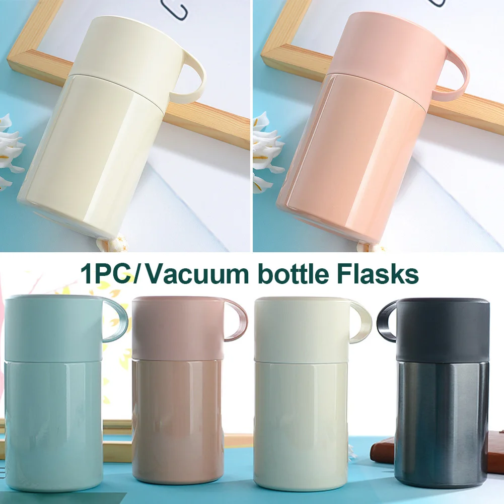 With Handle Food Jar Home 600ml Office Stainless Steel Vacuum Flask Durable Carriers Leakproof Container Bottle Lunch Box