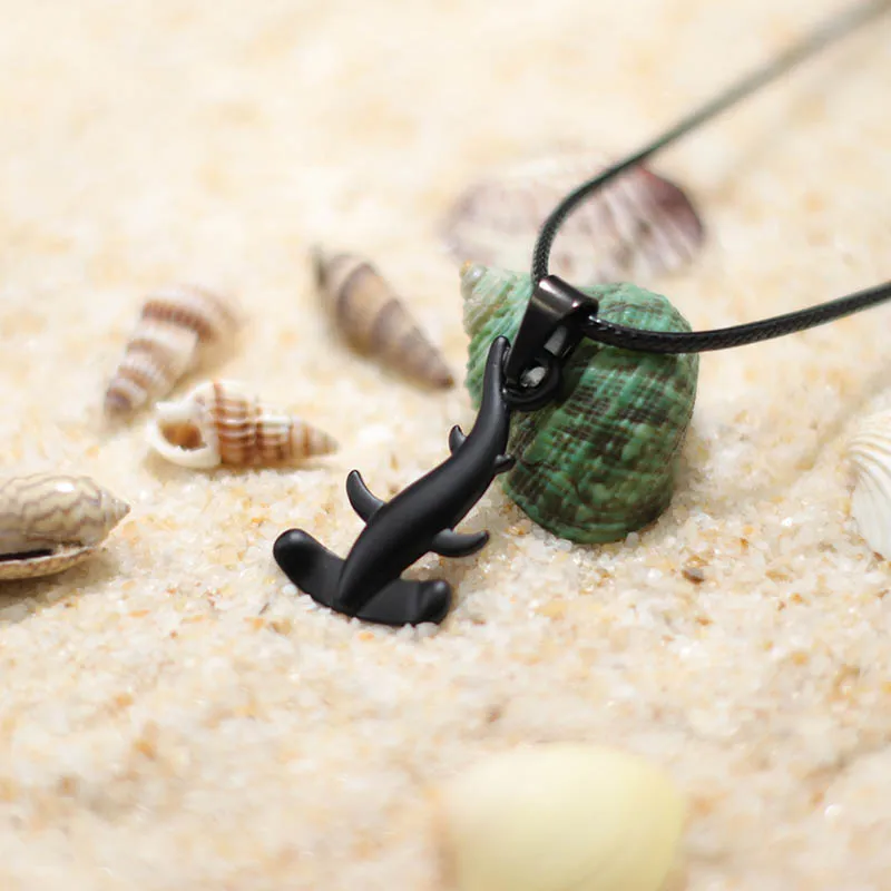 Shark Pendant Necklace for Men and Women Summer Beach Jewelry