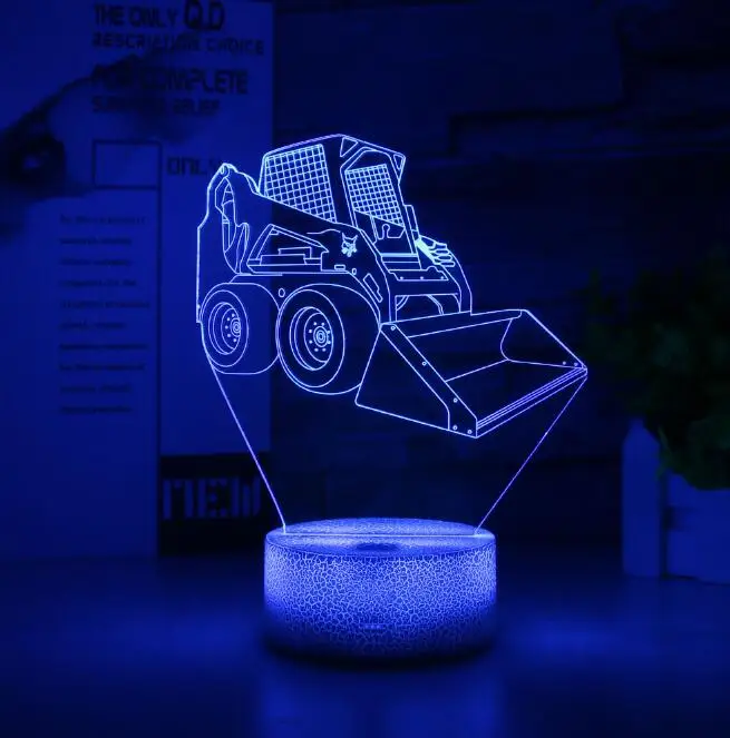 Крутая супер Автомобильная акриловая 3D лампа светодиодный 7 цветов Кроссовый ночник usb настольная лампа атмосфера ночной Декор лампа подарок - Испускаемый цвет: 1