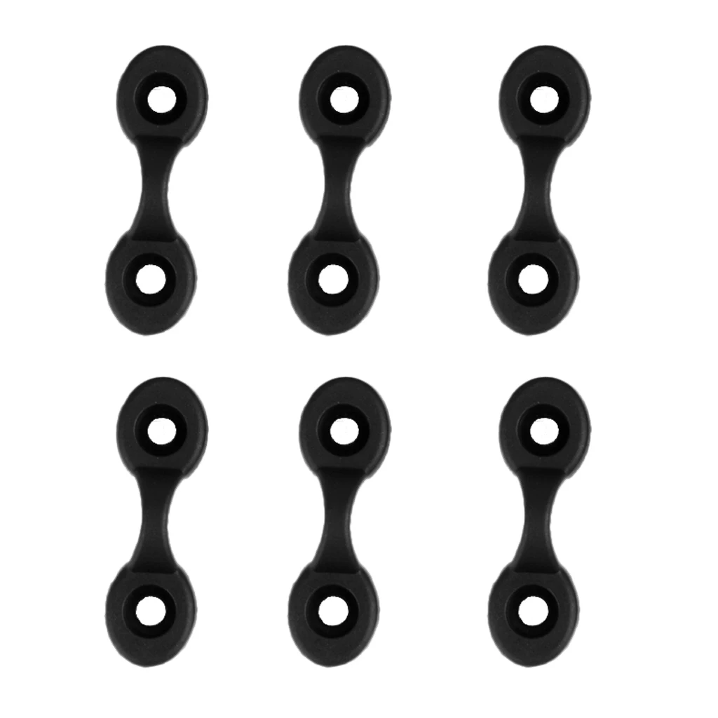 6x Nylon Kayak Pad Eye Deck Loop Bungee Cord Kit Marine Boat Canoe Hardware