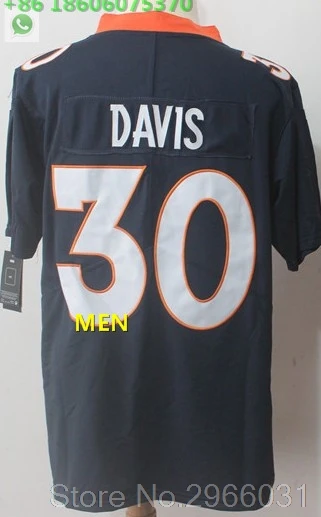 For men А+++ Качественная мужская футболка для взрослых 58 von miller Terrell Davis 30 Demaryius Thomas 88 Denver - Цвет: For men