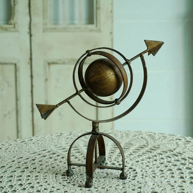 

retro bronze vintage metal tellurion ornament