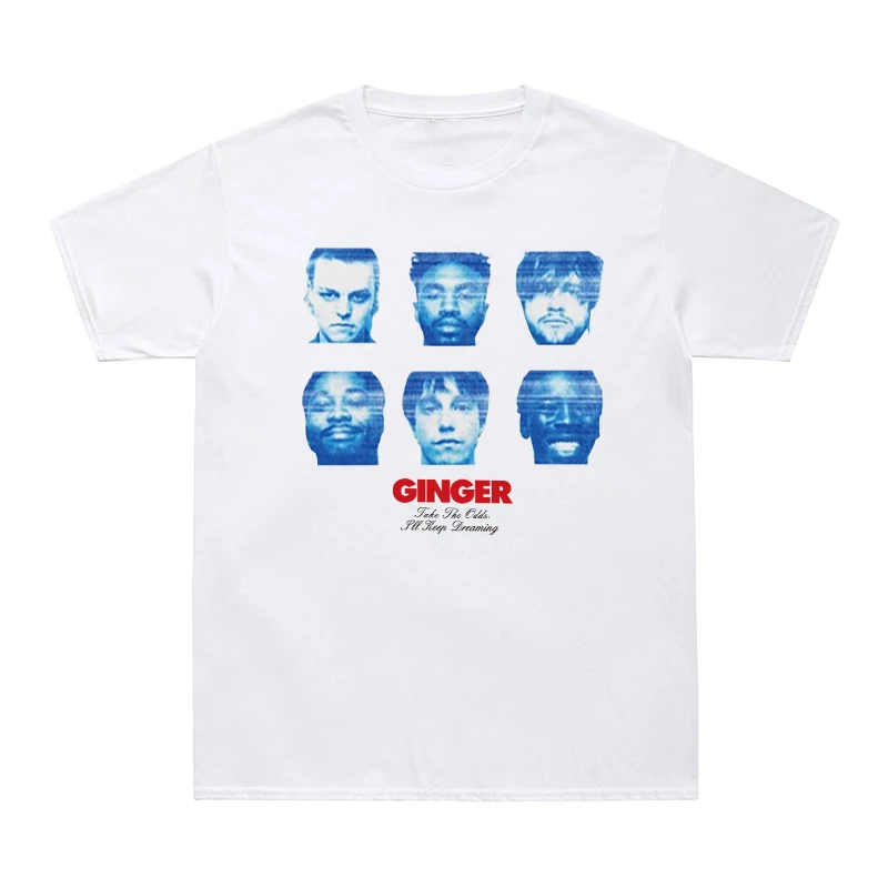 

Футболка GINGER, мужские футболки в американском стиле для мальчиков Brockhampton, хлопковая футболка с надписью Take The Odd iwill Keep мечтать, футболки с принтом