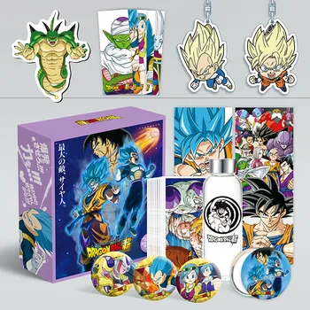 

Anime Dragon Ball Luxury Gift Box Figure Son Goku Water Cup Postcards Posters Badges Comic Set Anime Around