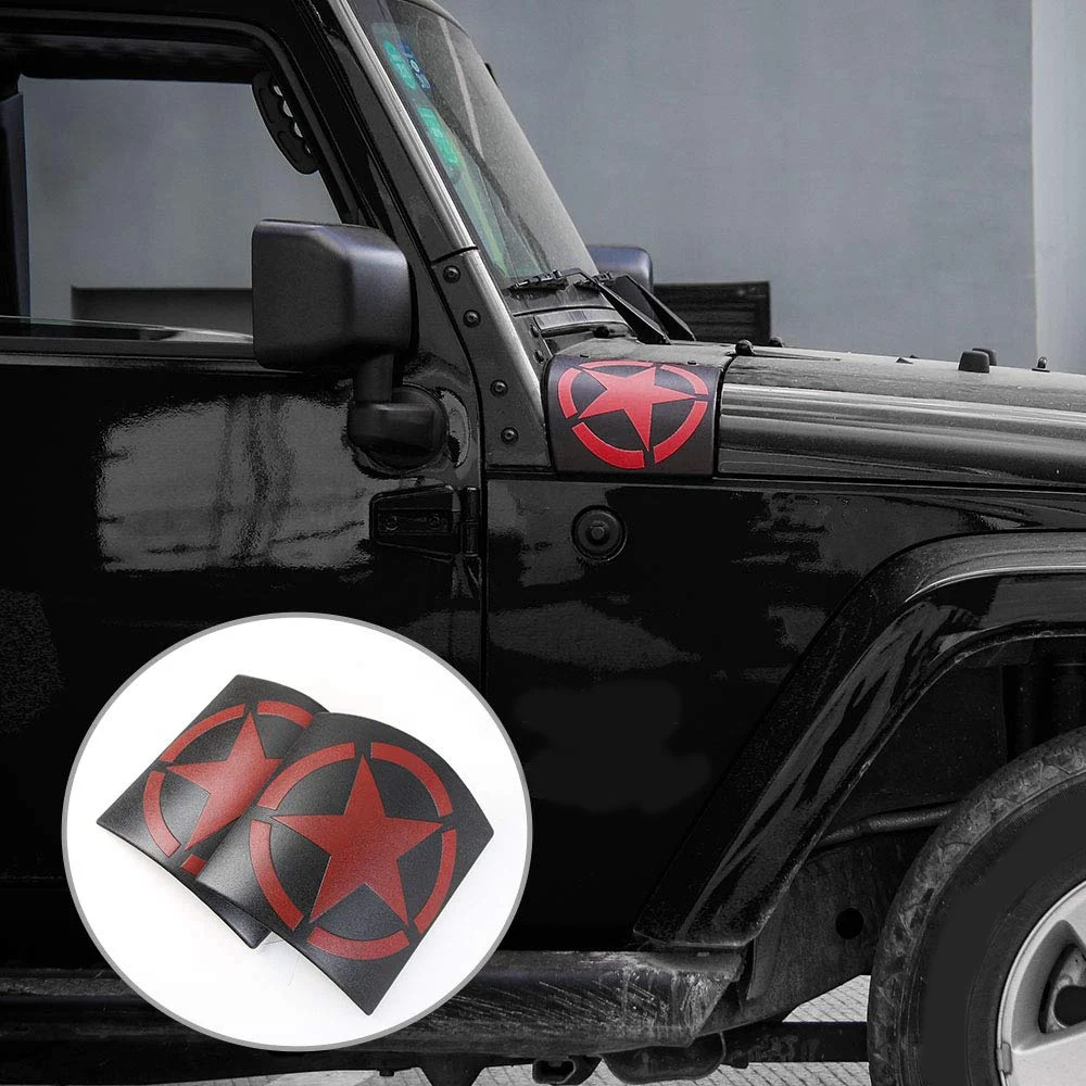 Защита для тела угловая защита капота защита для 2007- Jeep JK Rubicon Sahara Sport X& Unlimited Jeep Аксессуары 1 пара