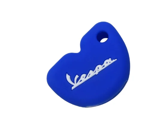 WhatsKey Силиконовый ключ для мотоцикла Vespa Piaggio 3VTE Fly 125 250 300 GTV VESPA LXV150 GTS250 GTS300 Запчасти для скутеров - Цвет: blue white Rubber