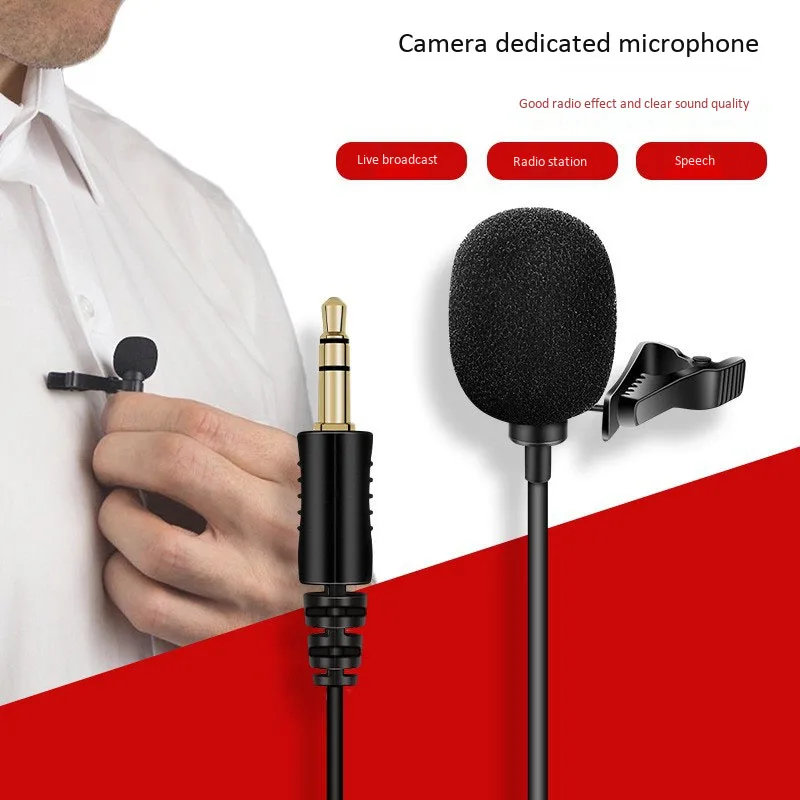 Профессиональный микрофон для камеры портативный мини стерео HiFi Качество звука