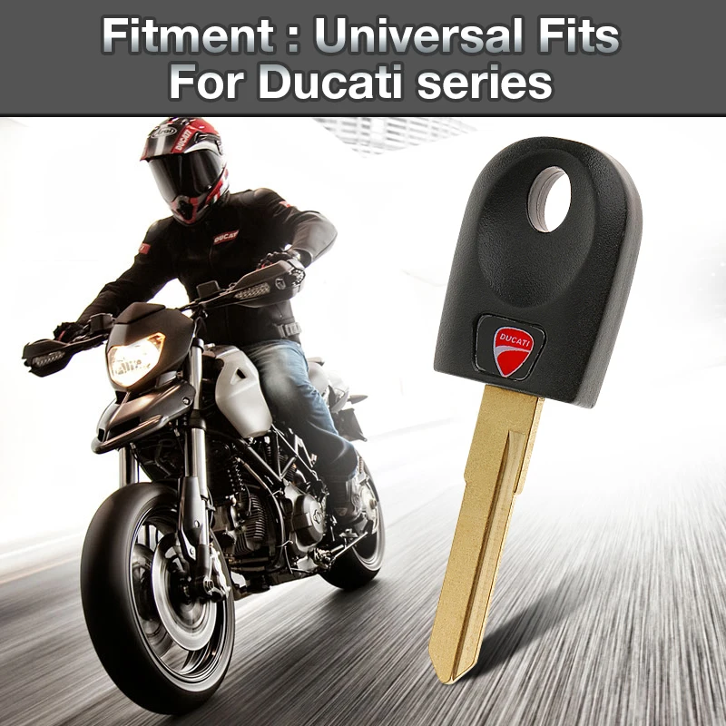 Черный одинарный минималистичный ключ с лезвием для Ducati 696 600 748 848 999 1098 Monster