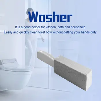 

2018 new 1Pc Toilets Cleaner Stone Natural Pumice Stone Toilets Brush Quick Cleaning Stone Cleaner With Long Handle for Toilets