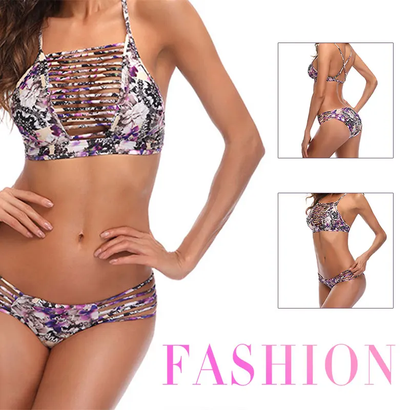 

Bikini Set Bra Swimming Beach Wear Polyester Sunmmer Swimsuit Split Type Women'S Clothing Women Pool Travel Girls