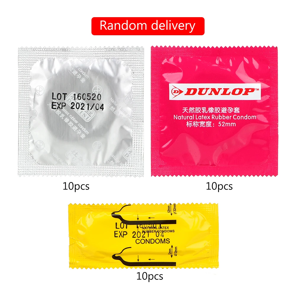 

50 pcs ultra thin dotted rose flavored condoms with custom brand logo