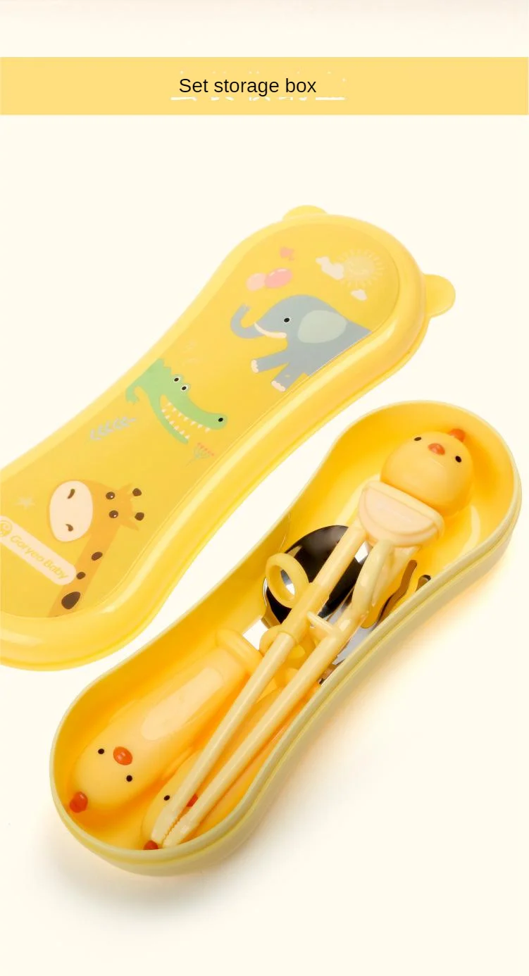 Коробка для хранения) практичные палочки для еды детские палочки коробка ложка в коробке коробка для вилок обучения палочки для еды портативная коробка для посуды