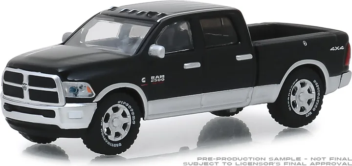 GreenLight 1:64 2018 Ram 2500 Big Horn Harvest Edition-блестящая черная модель автомобиля из сплава