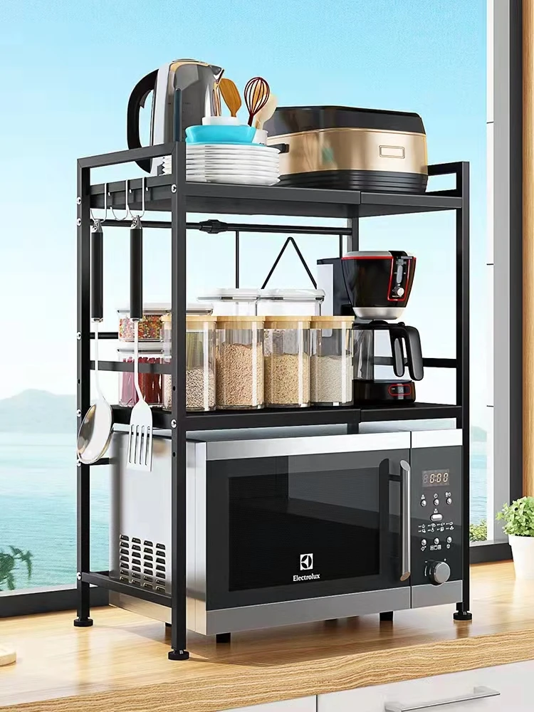 Counter shelf for microwave