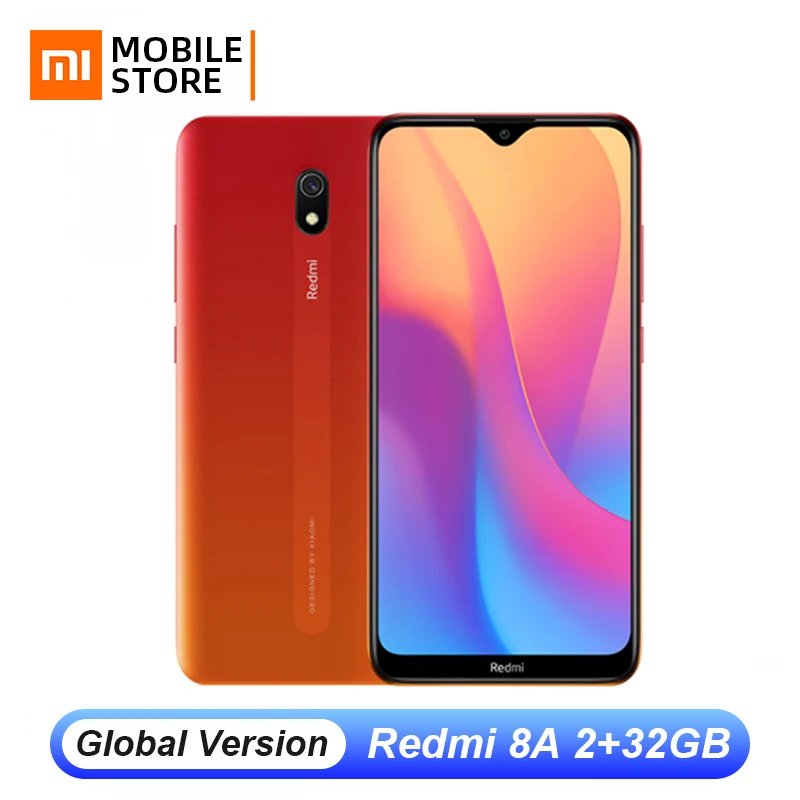 Глобальная версия Xiaomi Redmi 8A 8 A 2 Гб ОЗУ 32 ПЗУ мобильный телефон 6 22 &quotHD + дисплей