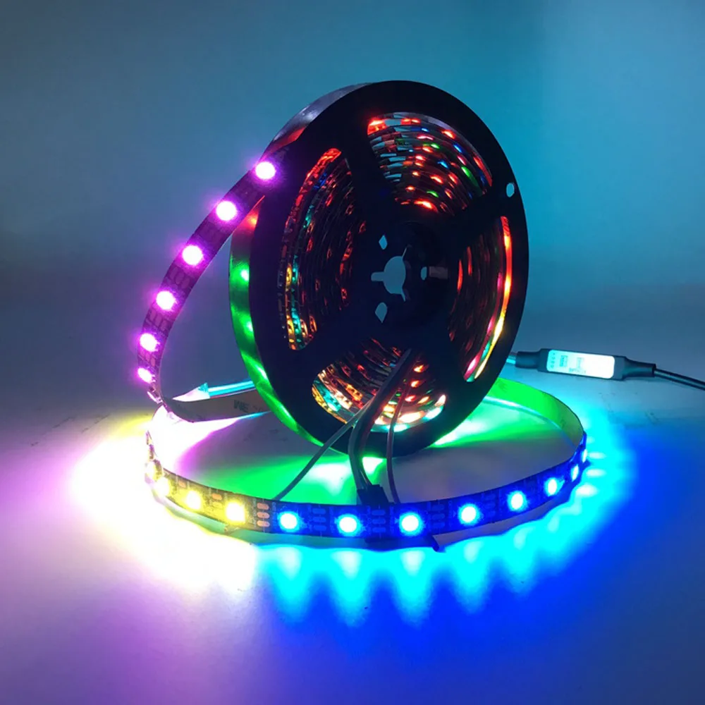 

WS2812B WS2812 RGB Led Light Strips Waterproof Individually Addressable Smart RGB Led Light For Home Decoration Christmas