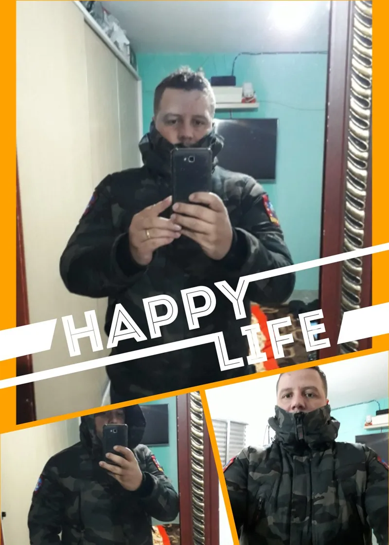 Зимняя мужская парка Теплая камуфляжная куртка пальто армейская Военная утепленная куртка с капюшоном куртка ветровка Chaquetas Hombre