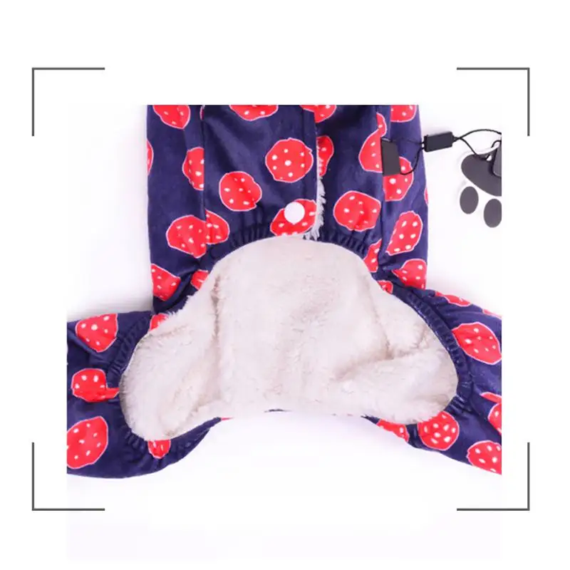 Dogs Winter Thickened Warm Coat Print Costume Dogs Fashion Comfortable Coats Jackets