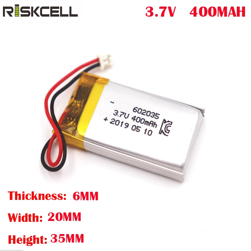 3,7 v 400mah литиевая батарея 602035 для DIY Mp3 MP4 MP5 gps