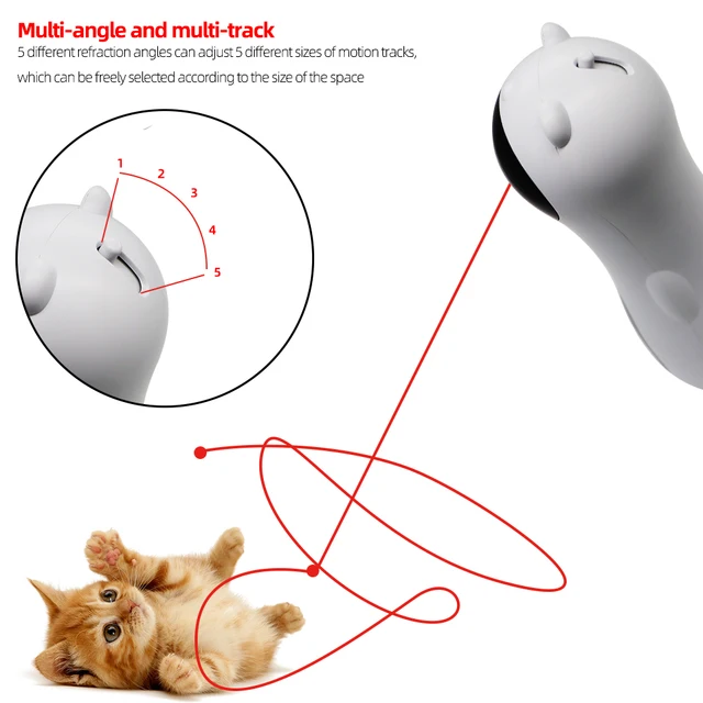 Automatic Cat Toys Smart Interactive Teasing Laser Funny LED Laser Rotating Pet Electronics Cat Toy USB Charge Cat Accessories 4