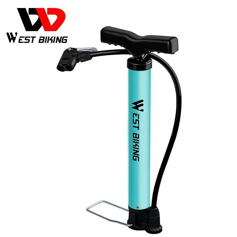 WEST BIKING велосипедный ножной насос 120/160PSI воздушный высокого давления со стальным