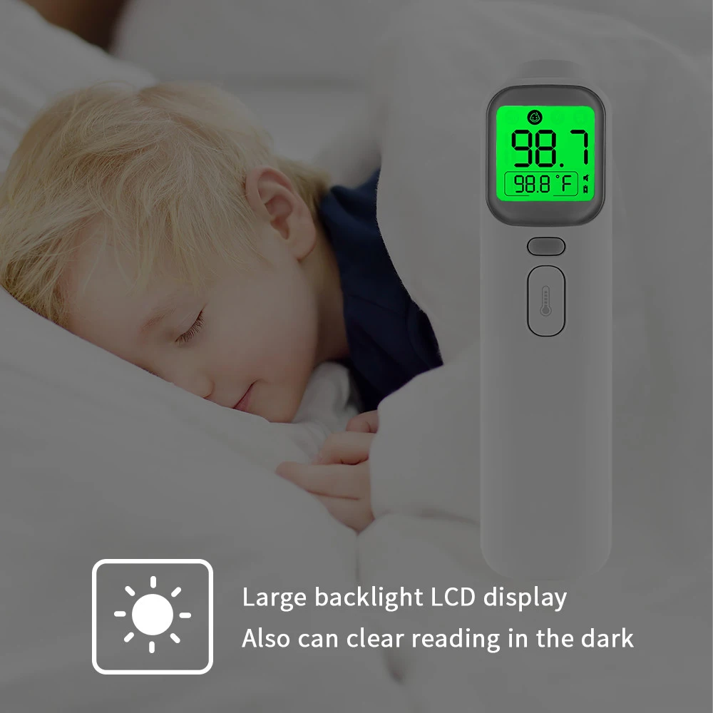 Digital Thermometer Forehead Ear Non-Contact Body Termometro Infrared LCD Adult Body Fever IR Children Termometer