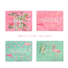 1 шт. льняная Подушка держатель для рук коврик для дизайна ногтей салонный маникюр практика Розовый фламинго узоры японский стиль моющиеся настольные коврики