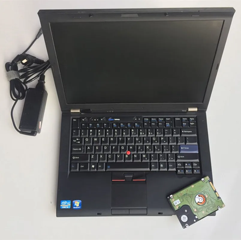 Подержанный компьютер авто диагностический ноутбук thinkpad T410 i5 4g с батареей для mb c4