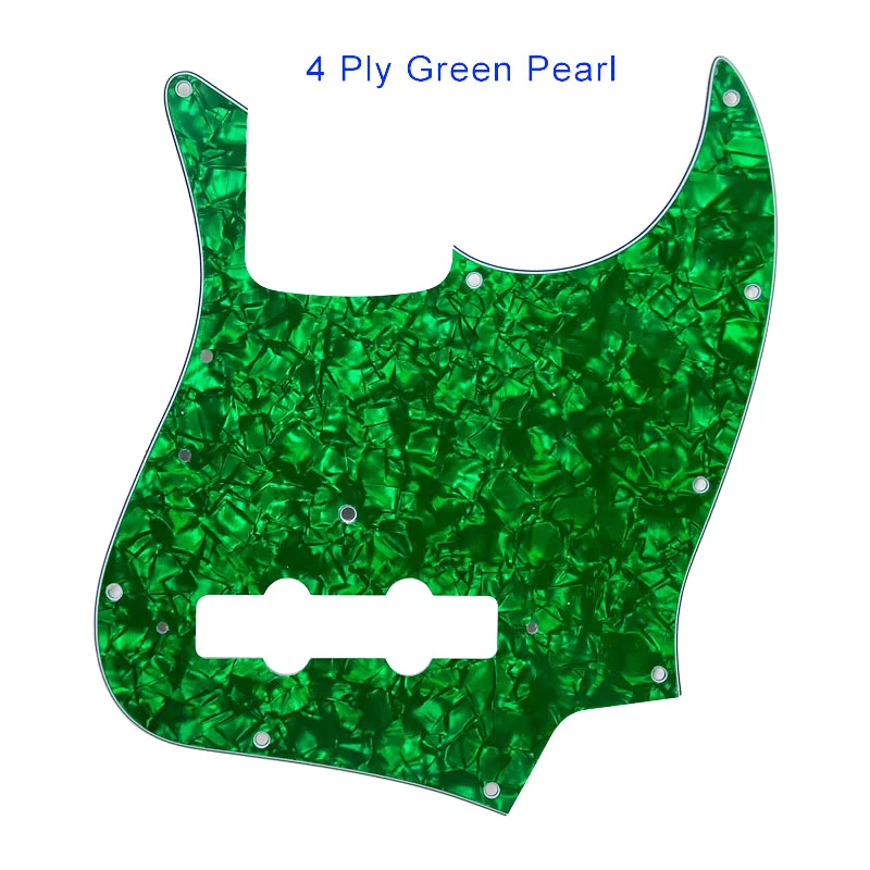 4 ply green pearl Pleroo гитарные части заказное качество накладки для США Винтаж 1974 джаз бас Стиль гитары накладки царапины пластины - Цвет: 4 ply green pearl