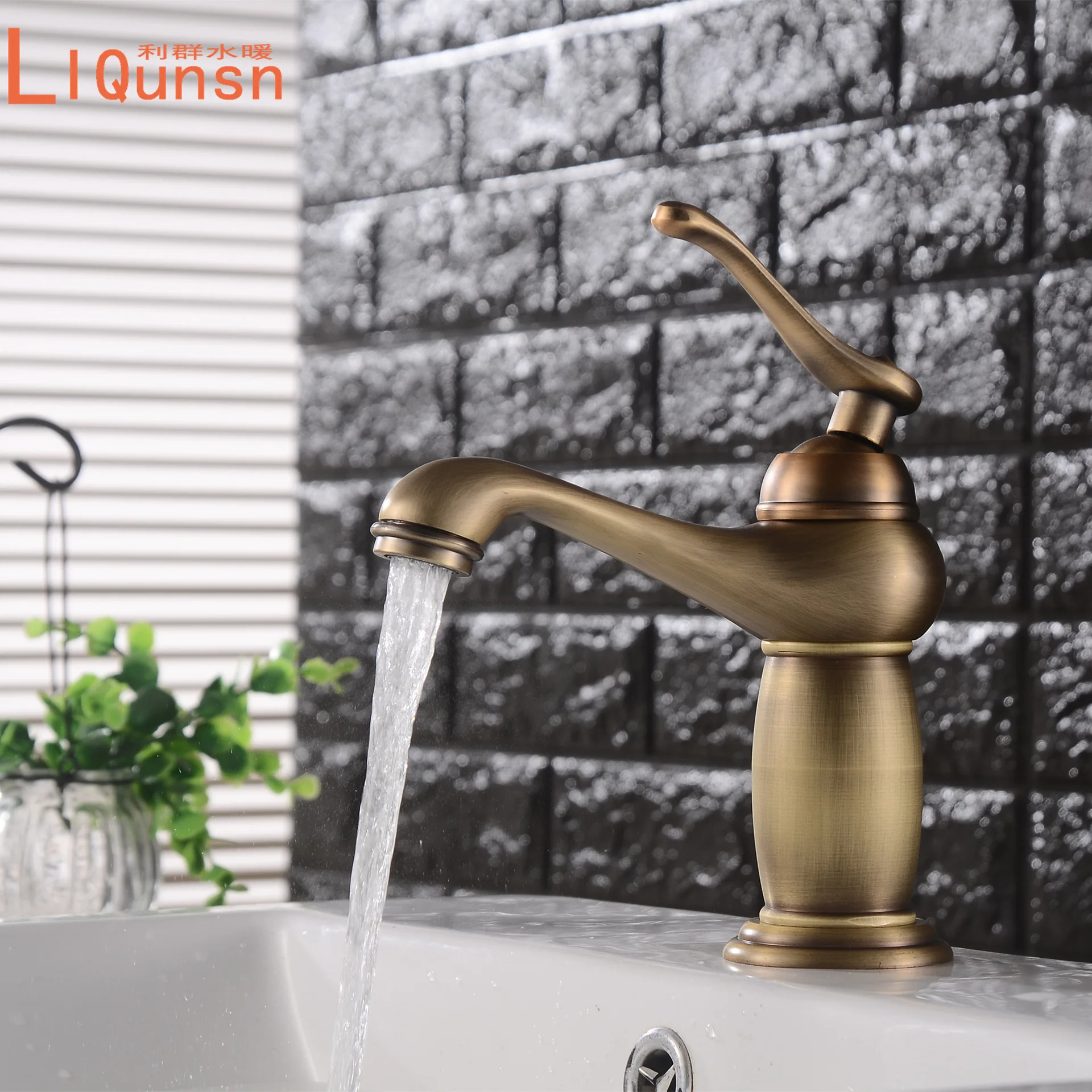 

New Style Vintage Big Belly Basin Hot And Cold Faucet Retro Hot And Cold Mixing Water Basin Table Basin Tap