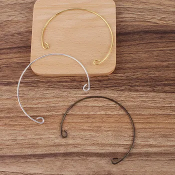

10pcs Ladies Open Cuff Bangle Wrist Connectors Base Blanks Punk Bracelet Settings Boho Beach Hip Hop Bangles for Women
