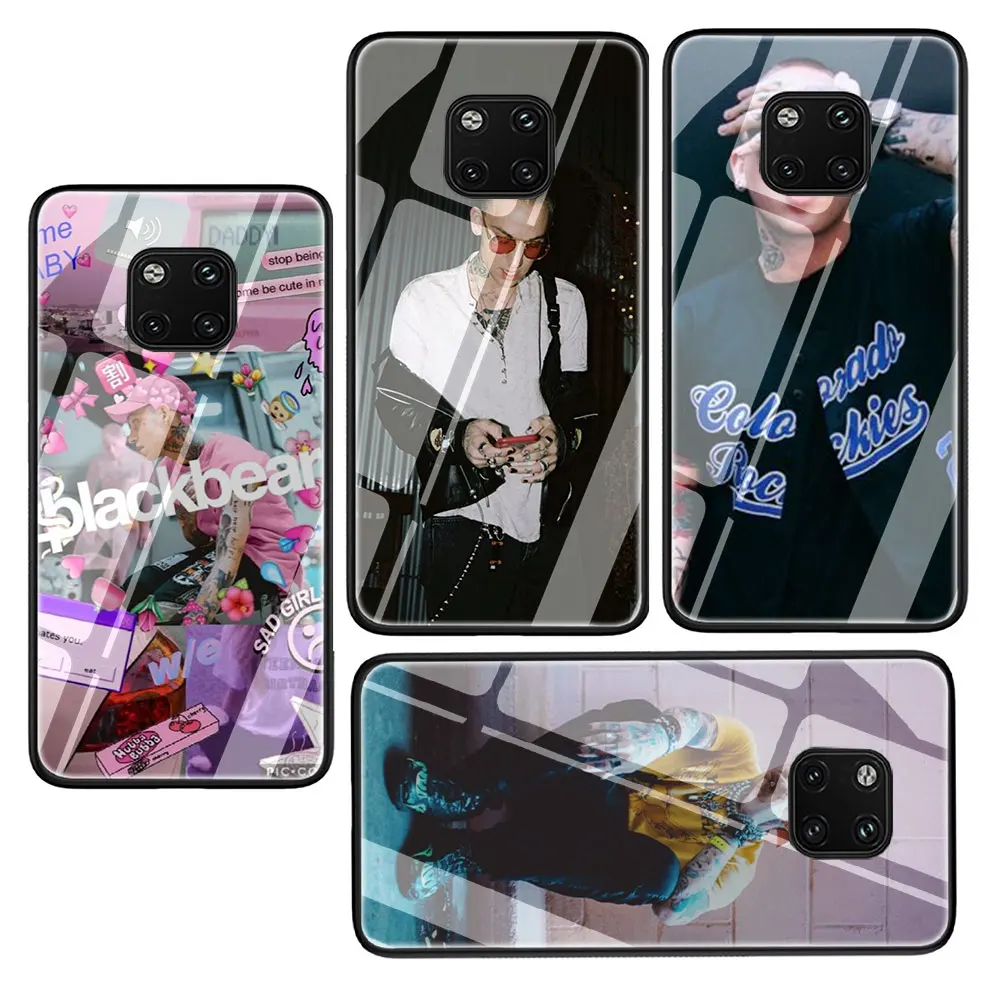 EWAU Blackbear закаленное стекло чехол для телефона huawei mate P 10 20 30 Lite Pro Y9 Honor 8X 7A