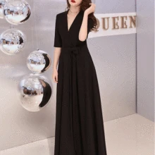 Официальное Платье для женщин стиль летние вечерние банкетные благородные элегантные длинные королевские модные стройнящие вечерние платья