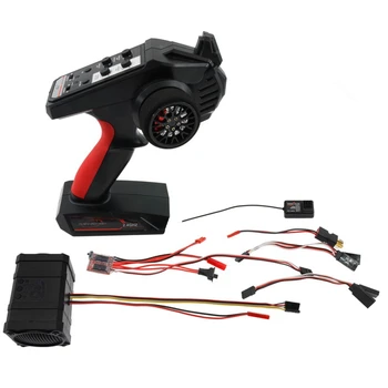 

RC Car Upgrade KIT AX6S 4CH 2.4GHz Radio Remote Control Part Dual Soundtrack Simulator Kit 10 Styles Sound,with Battery
