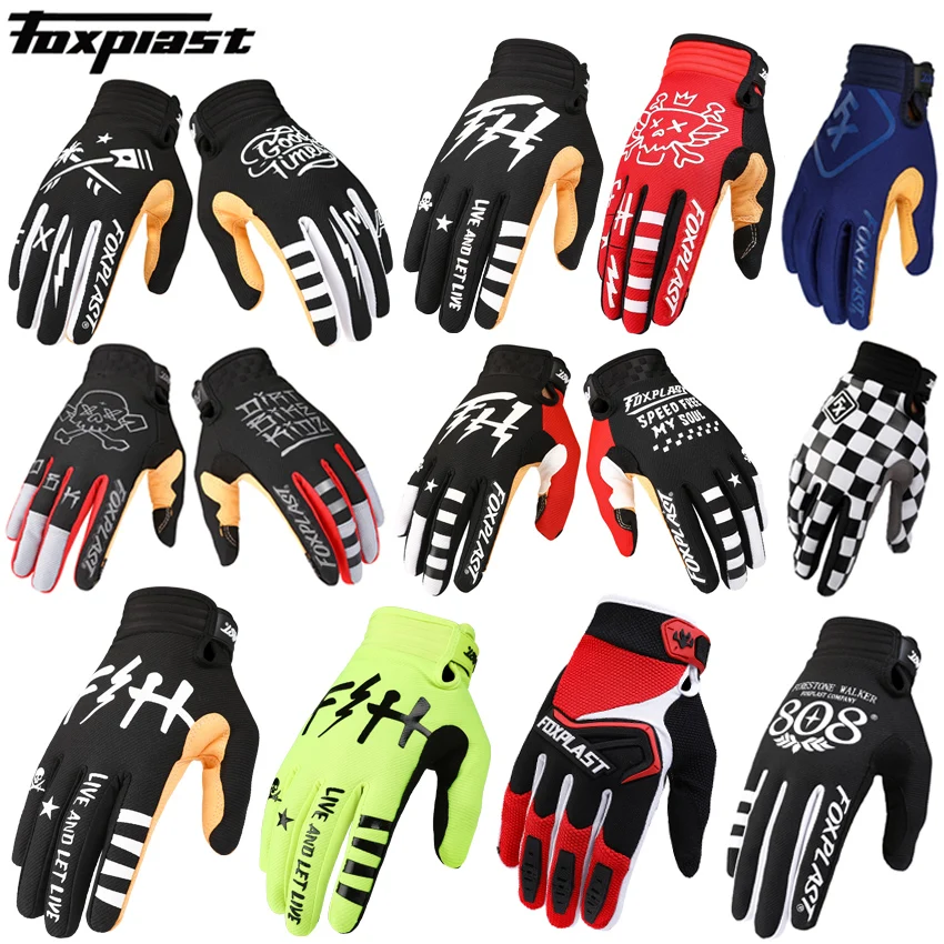 FOXPLAST Air DH MX GP BMX MTB Motorcycle Motocross Gloves Off Road Racing Pro Downhill Sport Bike Bicycle Cycling Riding | Спорт и
