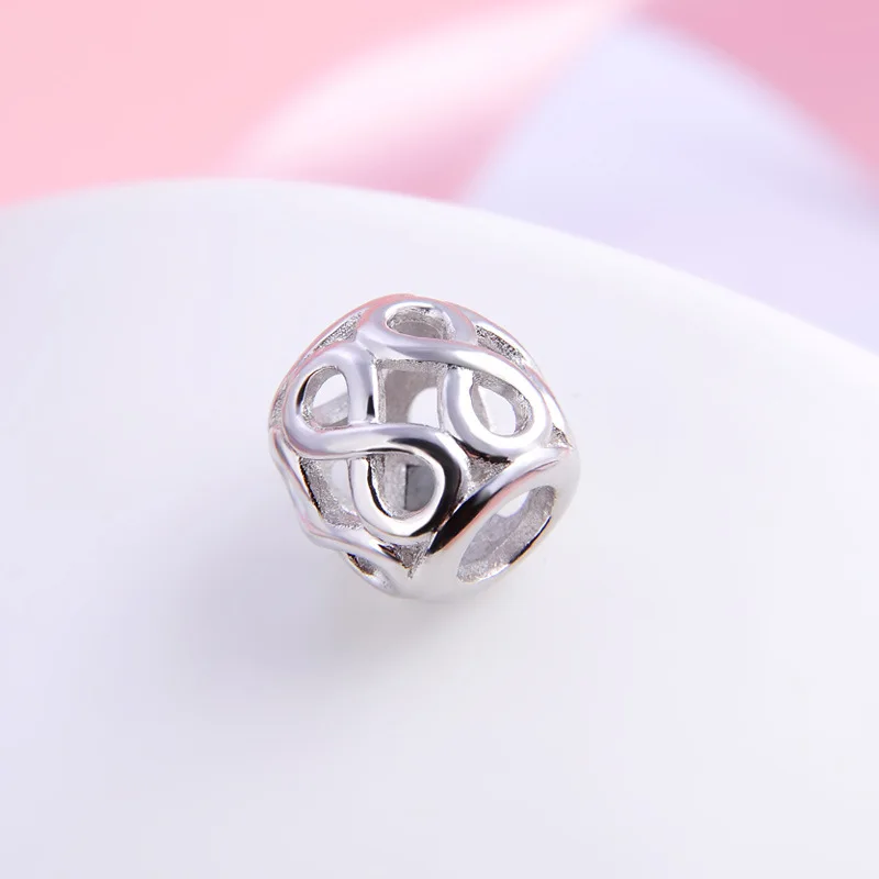 Openwork love hearts infinity crown Bead fit original charms 925 sterling silver Bracelet for women fashion jewelry charm jewelry,sterling silver jewelry,beads charms,sterling silver beads,silver charm bead,charm bead,beads jewelry,silver bead bracelet,sterling silver beads charm,silver charm bracelet,loose beads