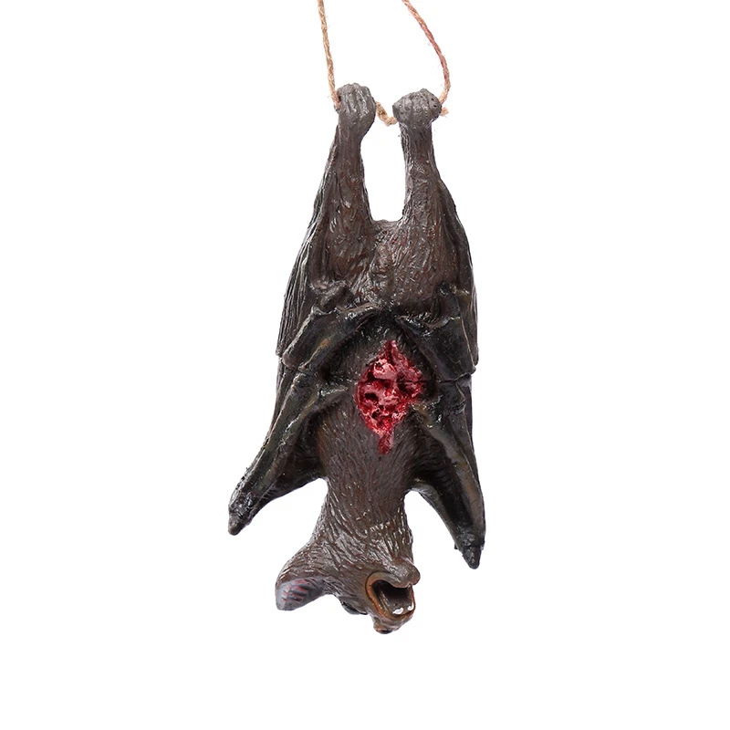 bat Хэллоуин ужас животное висячие украшения моделирование мышь летучая мышь паук свинья голова ожерелье с привидениями украшение дома - Цвет: bat