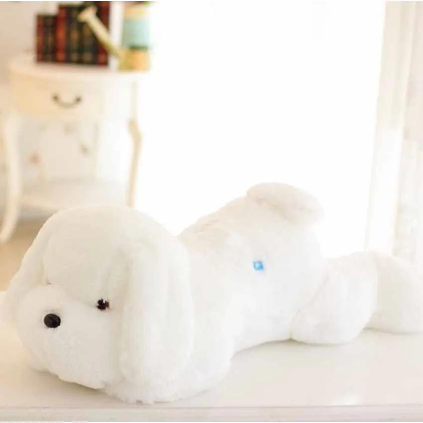 Colorful Glowing Plush Dog Toy for Kids and Baby Girls