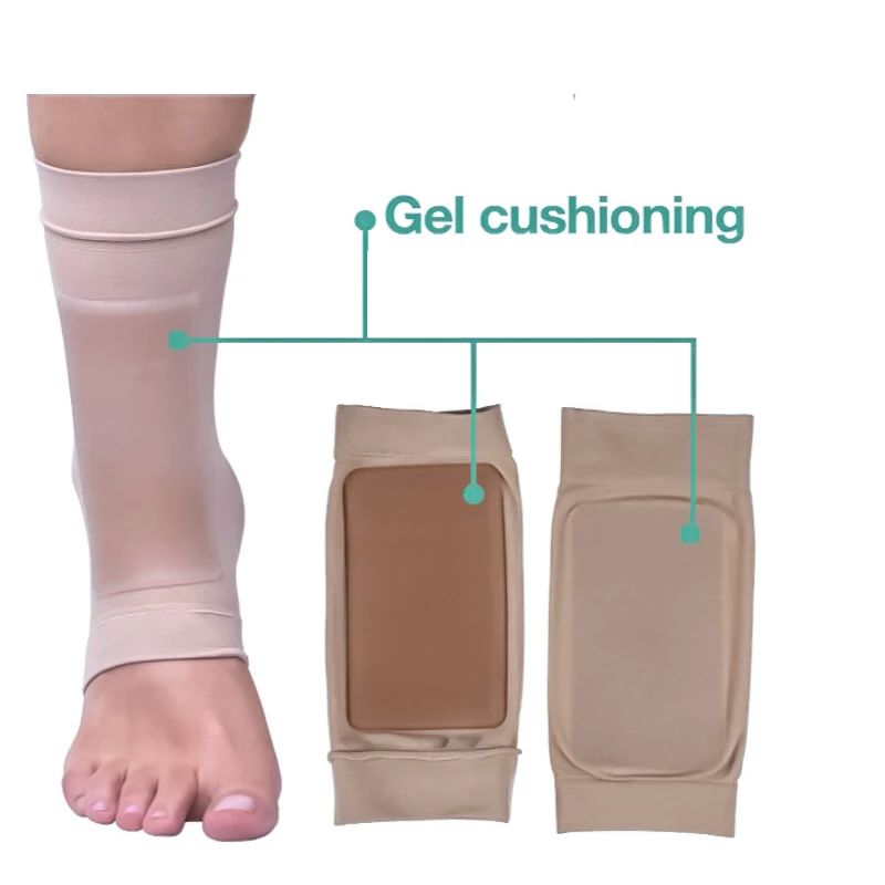 ElasticFootProtectorSleeveWithGelCushioningForLaceBite